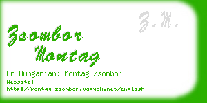 zsombor montag business card